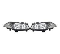 LHD Right Left CCFL Projector Headlights Pair Chrome for Renault Megane II 02-05