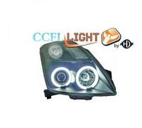 LHD Right Left CCFL Projector Headlights Pair Clear Black Suzuki Swift 2005-10