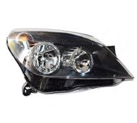 LHD Right Side Headlight Headlamp H1 H7 Black For Opel Astra H 2005-2010