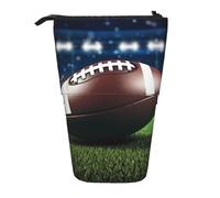 LHDGBNV American Football Telescopic Pencil Case,Cute Stand Pencil Bag Pop Up Pen Holder Cosmetics Bags Desk Stationery Case For Office Supplies