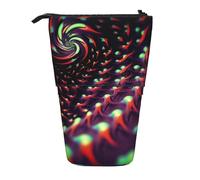 LHDGBNV Fantasy Sci-Fi Dizziness Telescopic Pencil Case,Cute Stand Pencil Bag Pop Up Pen Holder Cosmetics Bags Desk Stationery Case For Office Supplies