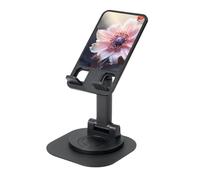 LHDGBNV Flower Blossom Cell Phone Stand Height Angle Adjustable 360° Rotating Phone Stand Portable Foldable Desktop Phone Holder Office Accessories Compatible with All Mobile Phones and Tablets