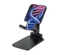 LHDGBNV Foldable Phone Holder for Desk, Portable Adjustable Cell Phone Stand DNA Genetic Helix Tablet Stand Holder Suitable for All Most Phones Black