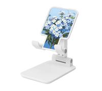 LHDGBNV Foldable Phone Holder for Desk, Portable Adjustable Cell Phone Stand Do Not Forget Me Tablet Stand Holder Suitable for All Most Phones White