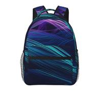 LHDGBNV Free Flowing Lines Cute Backpack Waterproof Lightweight Casual Backpack One Size Daypack Travel Laptop Bag For Men Women