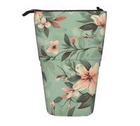 LHDGBNV Pastel Floral Pattern Telescopic Pencil Case,Cute Stand Pencil Bag Pop Up Pen Holder Cosmetics Bags Desk Stationery Case For Office Supplies