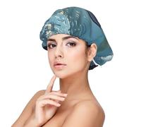 LHDGBNV Satin Bonnet Silk Bonnets For Women Girls, Soft Double Layer Silk Hair Bonnet For Sleeping, Orca Killer Whale Sleeping Cap Hair Wrap For Women