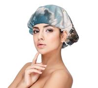 LHDGBNV Satin Bonnet Silk Bonnets For Women Girls, Soft Double Layer Silk Hair Bonnet For Sleeping, St Basil Cathedral Red Square In Moscow Sleeping Cap Hair Wrap For Women