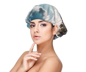LHDGBNV Satin Bonnet Silk Bonnets For Women Girls, Soft Double Layer Silk Hair Bonnet For Sleeping, St Basil Cathedral Red Square In Moscow Sleeping Cap Hair Wrap For Women