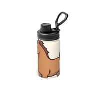 LHDGBNV Simple Horse Cartoon Water Bottle Stainless Steel Vacuum Insulated Sports Flask 12 Oz Water Bottles With Leakproof Spout Lid Lightweight Hot Cold Retention