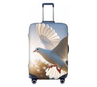 LHDGBNV White Dove Flying In The Sun Travel Luggage Cover Suitcase Protector Washable Elastic Suitcase Cover Anti-Scratch Luggage Protector Travel Suitcase Baggage Cover Fits 18-32 Inch Suitcase