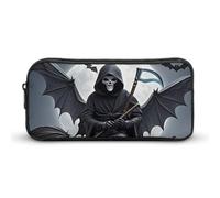LHDGSJE Bat Death Moon Pencil Case Light Weight Pencil Bag Pen Pouch Large Capacity Office Stationery Organizer