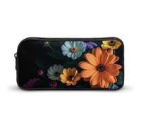 LHDGSJE Bright Flowers Pencil Case Light Weight Pencil Bag Pen Pouch Large Capacity Office Stationery Organizer