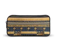 LHDGSJE Egyptian Pharaonic Frescoes Pencil Case Light Weight Pencil Bag Pen Pouch Large Capacity Office Stationery Organizer