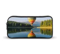 LHDGSJE Hot Balloon Above The Calm Lake Pencil Case Light Weight Pencil Bag Pen Pouch Large Capacity Office Stationery Organizer