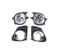 Lhdktee Car Headlight 1 Pair Black Car Front Bumper Fog Light Fog Lamp Assembly Driving Light Headlight ABS For Toyota For Corolla 2011 2012 2013 Headlamp Assembly(1 set)