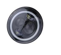 Lhdktee Car Headlight 2pcs Car 7" Led Headlight Hi/Low Turn Signal H4 Headlamp White DRL Lights For Land For Rover 90/110 For Defender 200 300 For Tdi Headlamp Assembly(1pair Black)