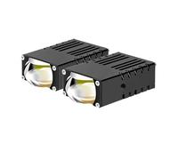 Lhdktee Car Headlight 2Pcs Mini Grille Spotlight LED Headlight Bumper Fog Lamps Auxiliary 6000K Projector Lens Work Light Waterproof Headlamp Assembly