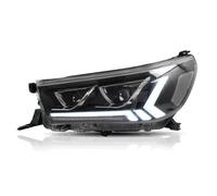 Lhdktee Car Headlight 2x Car Headlight Assembly LED Dynamic Turning Signals Plug And Play Head Lamp DRL Headlights For Toyota Vigo For Hilux 2016 2017 2018 2019 2020-Up Headlamp Assembly(LED)