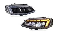 Lhdktee Car Headlight For VW For Jetta MK6 2012 2013 2014 2015 2016 2017 2018 Start Up Sequential Front Lamps The Animation Indicator Assembly LED Headlights Headlamp Assembly