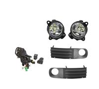 Lhdktee Fog Lights For VW For Transporter T5 For Multivan For Caravelle 2003-2010 Fog Lights LED Lamp Cover Grill Wiring Harness Switch Kit(1 set LED)