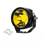 Lhdktee Motorcycle Spotlight For Motorcycle Headlight ATV Race Dirt Fog Lamp Light White Yellow Spotlight(Yellow)