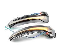Lhdktee Side Mirror Blinker Lamp For RS3 A3 8V S3 LED Dynamic Turn Signal Light Flashing Water Side Mirror Indicator Blinker 2013-2018(Black)
