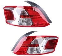 Lhdktee Taillight Housing For Peugeot 301 2012 2013 2014 2015 2016 Car Rear Bumper Light Left/Right Turning Signal Brake Warning Tail Lamp(Left)