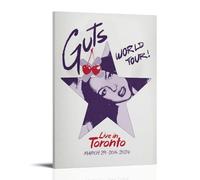 LHFIER Album Cover Olivia Posters Canvas Print Aesthetic Wall Art Modern Home Decor for Bedroom Living Room12x18inch(30x45cm) Frame-style