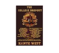 LHFIER Kanye Poster West Poster The College Dropout Album Posters Canvas Print Aesthetic Wall Art Modern Home Decor for Bedroom Living Room12x18inch(30x45cm) Unframe-style