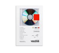LHFIER Kanye Poster West Poster Yeezus Album Posters Canvas Print Aesthetic Wall Art Modern Home Decor for Bedroom Living Room12x18inch(30x45cm) Unframe-style