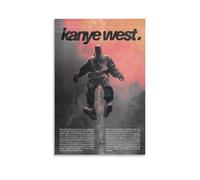 LHFIER Kanye Poster West Vintage Posters Canvas Print Aesthetic Wall Art Modern Home Decor for Bedroom Living Room12x18inch(30x45cm) Unframe-style
