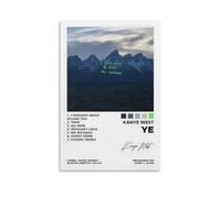 LHFIER Kanye Poster West Ye Album Cover Posters Canvas Print Aesthetic Wall Art Modern Home Decor for Bedroom Living Room12x18inch(30x45cm) Unframe-style