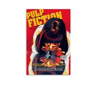 LHFIER Pulp Fiction Movie Posters Canvas Print Aesthetic Wall Art Modern Home Decor for Bedroom Living Room16x24inch(40x60cm) Unframe-style