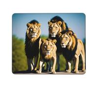 LHFIOHIRG (A pack of lions) 21 x 26 cm Mouse Pad Desk Mat with Non-Slip Rubber Base Mouse Mat for Computer Laptop Office