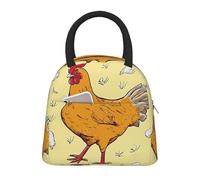 LHFIOHIRG (Chicken Chick) Insulated Lunch Bag Reusable Leak-Proof Lunch Organizer for Women Men Kids School Office Picnic
