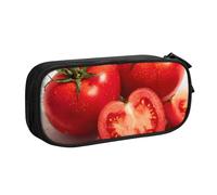 LHFIOHIRG (Cut red Tomatoes) Large Capacity Pencil Case Double Layer Pen Bag Zipper Stationery Organizer Makeup Pouch for School Office Travel