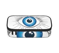 LHFIOHIRG (Evil Eye) Large Capacity Pencil Case Pen Pouch with Zipper Storage Organizer for School Office Supplies