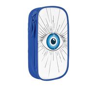 LHFIOHIRG (Evil Eye) Large Capacity Pencil Case Zipper Pen Bag Stationery Organizer Makeup Pouch for School Office Travel