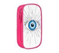 LHFIOHIRG (Evil Eye) Large Capacity Pencil Case Zipper Pen Bag Stationery Organizer Makeup Pouch for School Office Travel