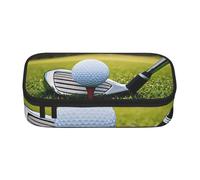 LHFIOHIRG (Golf Club) Large Capacity Pencil Case Pen Pouch with Zipper Storage Organizer for School Office Supplies