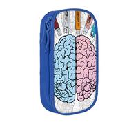 LHFIOHIRG (Human Brain) Large Capacity Pencil Case Zipper Pen Bag Stationery Organizer Makeup Pouch for School Office Travel