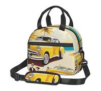 LHFIOHIRG (Island of Cuba) Insulated Lunch Bag for Kids Adults Boys Girls Reusable Lunch Box with Shoulder Strap Handle for School Office Picnic