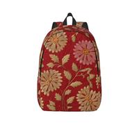 LHFIOHIRG (Red paper) Canvas Backpack Laptop School Bag Casual Travel Daypack for Students Boys Girls