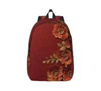 LHFIOHIRG (Red paper) Canvas Backpack Laptop School Bag Casual Travel Daypack for Students Boys Girls