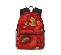 LHFIOHIRG (Red paper) Casual Backpack School Bag Travel Daypack for Students Boys Girls Lightweight Backpack for Daily Outdoor