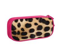 LHFIOHIRG (Rough Leopard Print) Large Capacity Pencil Case Double Layer Pen Bag Zipper Stationery Organizer Makeup Pouch for School Office Travel