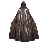 LHFIOHIRG Rustic Stall Wooden Door Adult Hooded Cape Cloak Halloween Costume Robe for Men Women Cosplay Party