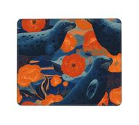LHFIOHIRG (Sea lions) 25 x 30 cm Mouse Pad Desk Mat with Non-Slip Rubber Base Mouse Mat for Computer Laptop Office