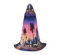 LHFIOHIRG The Old Hollywood Teenagers Halloween Hooded Cape Long Cloak with Oversized Hood for Cosplay Costume Parties